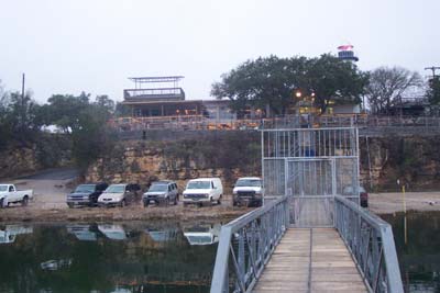 Parking at Briarcliff Marina is close to the boat ramp, security gate to marina access, and the Lakehouse Cafe restaurant